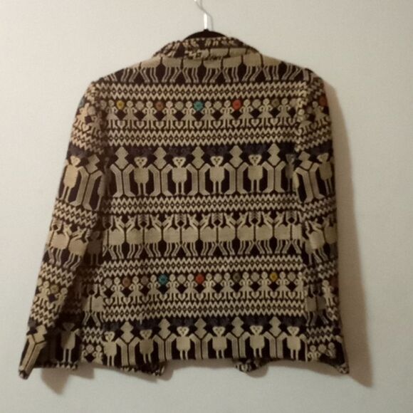 La Regional Hand woven embroided Aztec Blazer - Picture 6 of 10